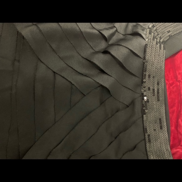 Calvin Klein couture evening wear. REDUCED. Black satin. Well priced. - Picture 6 of 8